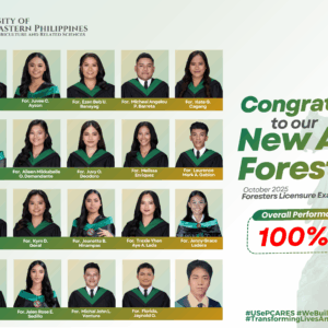 USeP Celebrates 100% Passing Rate in the October 2025 Forester Licensure Examination