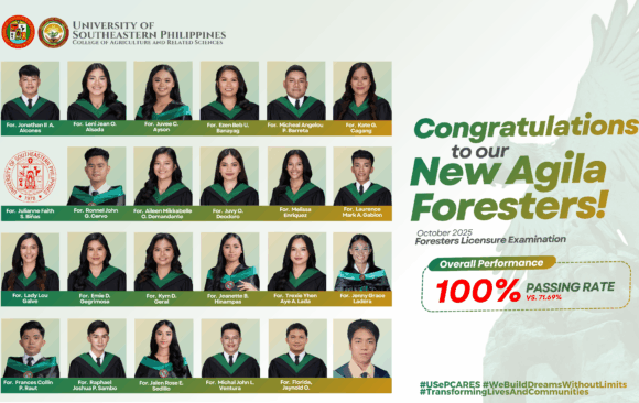TMC Tarpaulin USeP Celebrates 100% Passing Rate in the October 2025 Forester Licensure Examination