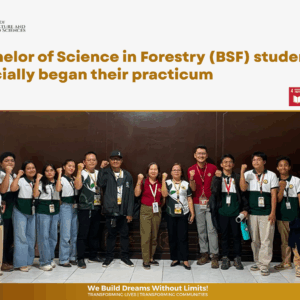 CARS Article Banner (3) Bachelor of Science in Forestry (BSF) students officially began their practicum
