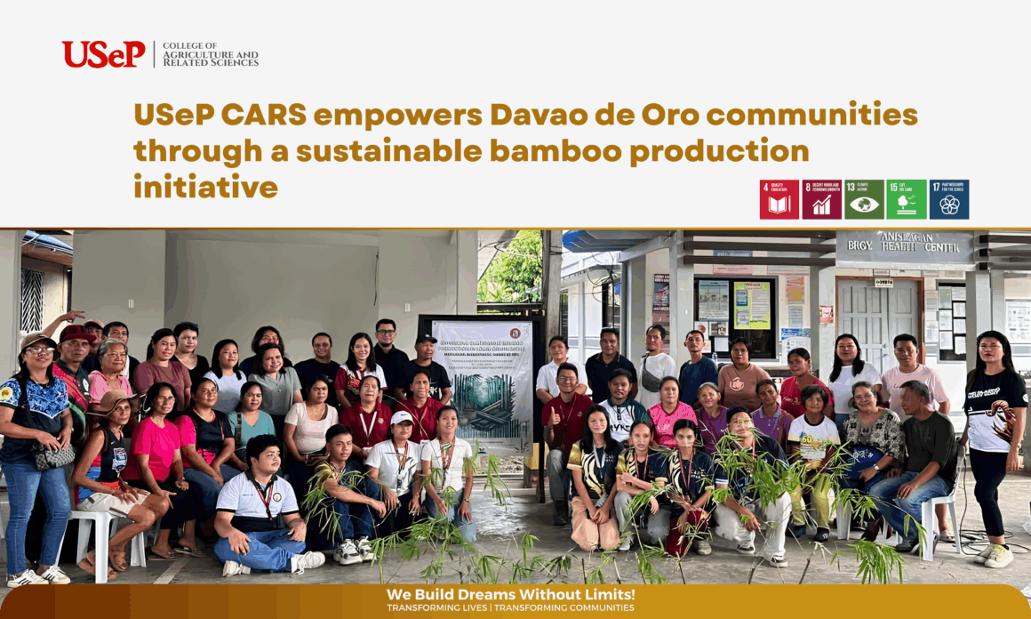 CARS Article Banner USeP CARS empowers Davao de Oro communities through a sustainable bamboo production initiative