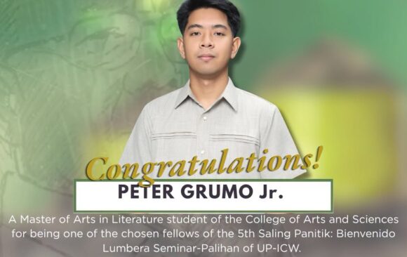 Congratulations to the alumna and Graduate Students of the Master of Arts in Literature for being selected to join the Likhaan: UP Institute of Creative Writing Seminar. The Likhaan Seminar