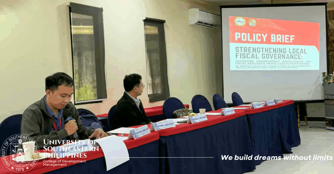 𝐔𝐒𝐞𝐏-𝐂𝐃𝐌 𝐑𝐞𝐬𝐞𝐚𝐫𝐜𝐡 𝐏𝐫𝐨𝐣𝐞𝐜𝐭𝐬 𝐀𝐝𝐯𝐚𝐧𝐜𝐢𝐧𝐠 𝐆𝐨𝐯𝐞𝐫𝐧𝐚𝐧𝐜𝐞 𝐢𝐧 𝐃𝐚𝐯𝐚𝐨 𝐑𝐞𝐠𝐢𝐨𝐧