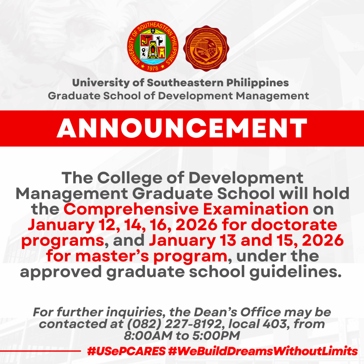 𝐂𝐃𝐌 𝐆𝐫𝐚𝐝𝐮𝐚𝐭𝐞 𝐒𝐜𝐡𝐨𝐨𝐥 𝐂𝐨𝐦𝐩𝐫𝐞𝐡𝐞𝐧𝐬𝐢𝐯𝐞 𝐄𝐱𝐚𝐦𝐢𝐧𝐚𝐭𝐢𝐨𝐧