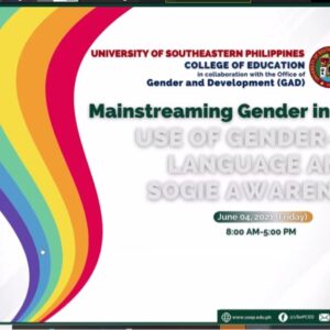 DAF7CD3F-F37E-4A27-92D3-B3810BB54591 CED conducts webinar on Mainstreaming Gender in Education: Use of Gender-Fair Language and SOGIE Awareness
