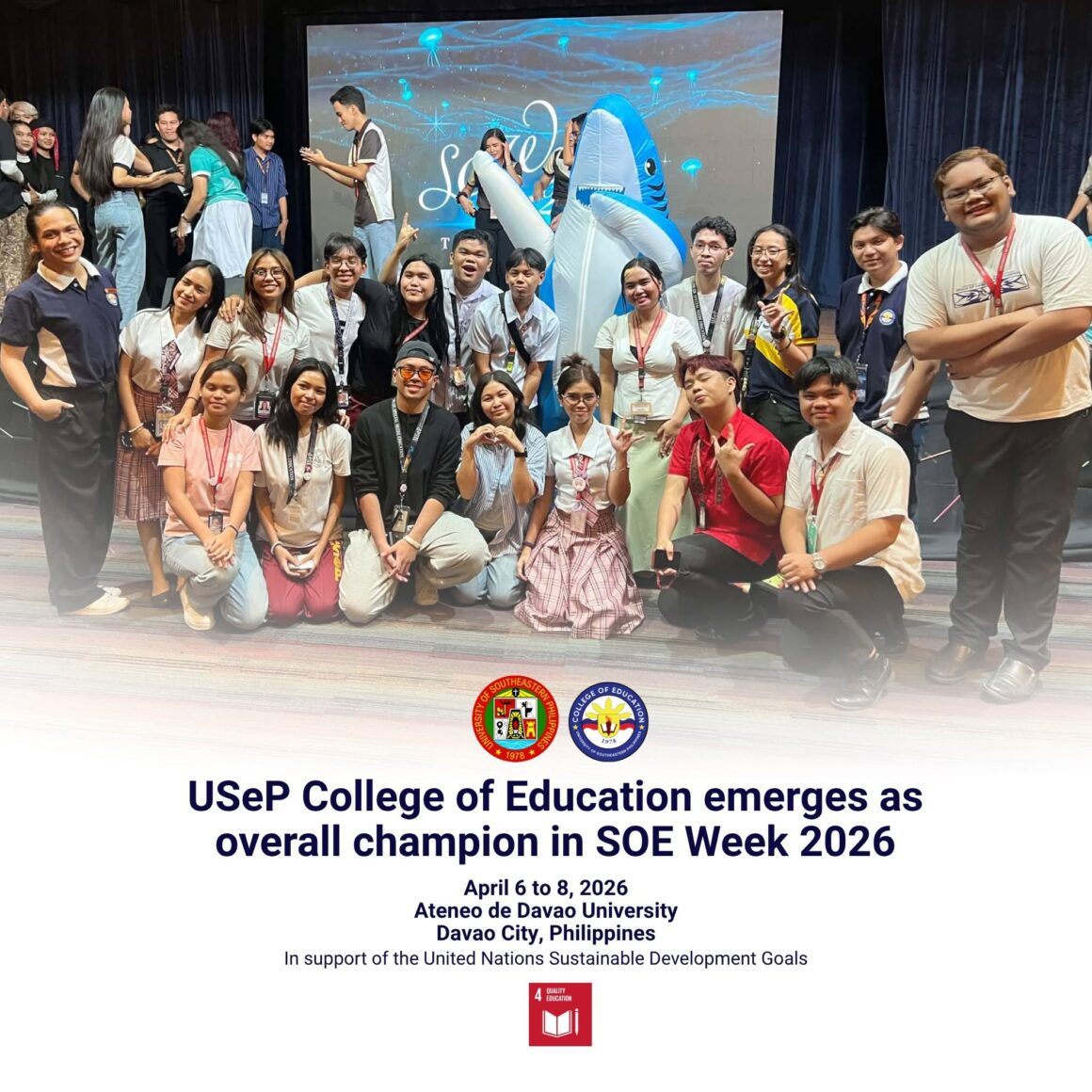 ADDU USeP College of Education emerges as overall champion in SOE Week 2026