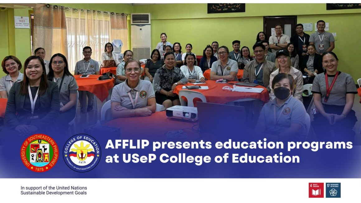 Afflip AFFLIP presents education programs at USeP College of Education
