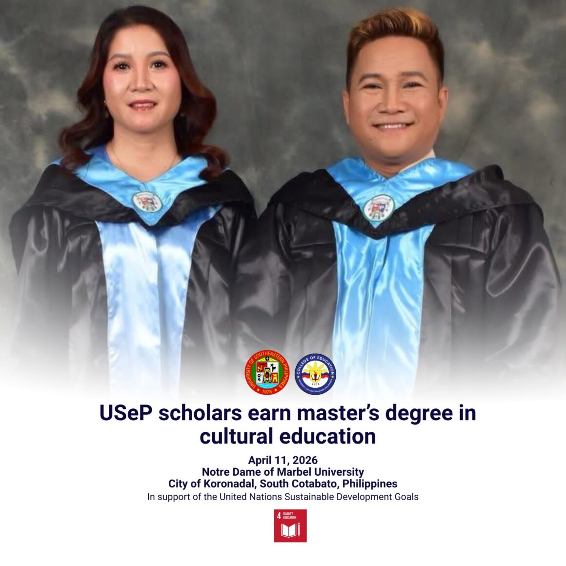 CulEd USeP scholars earn master’s degree in cultural education