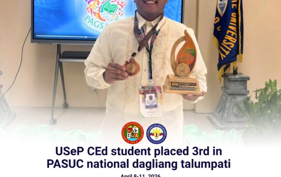 Daglian USeP CEd student placed 3rd in PASUC national dagliang talumpati