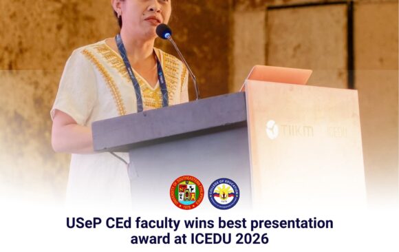 mA'AM dAISY USeP CEd faculty wins best presentation award at ICEDU 2026