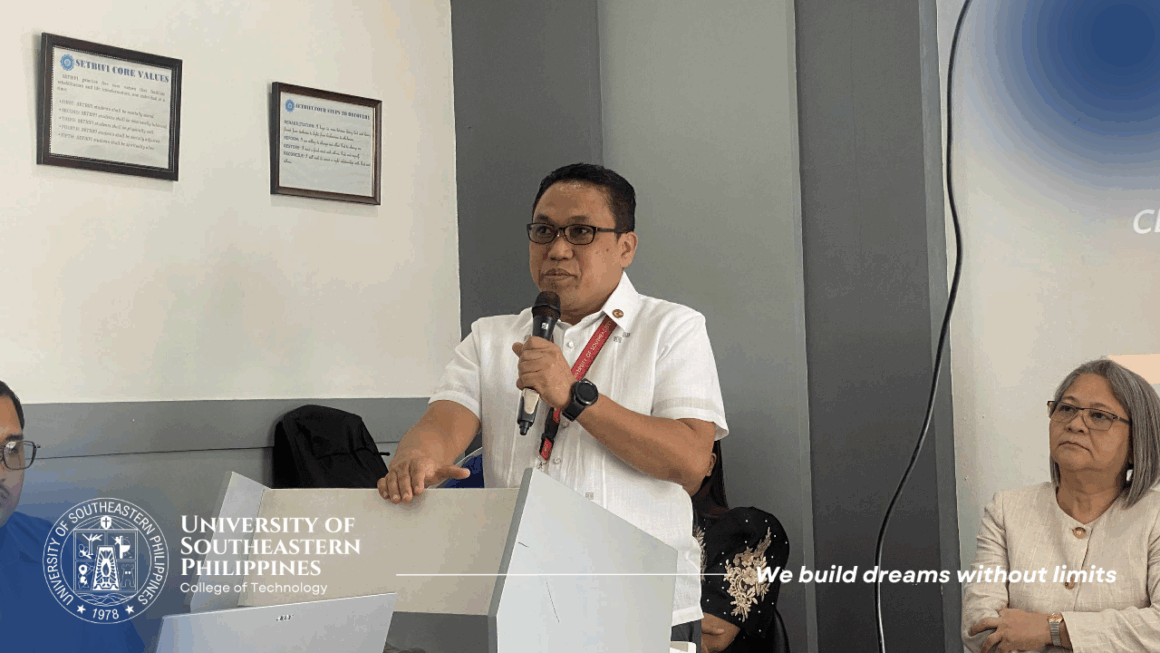 The University of Southeastern Philippines (USeP), through the College of Technology (CT), held the Student Orientation