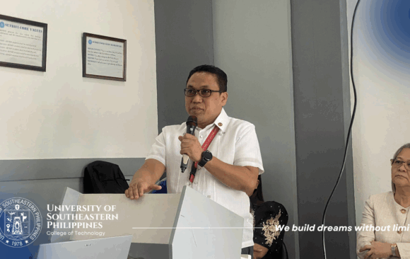 1 (5) The University of Southeastern Philippines (USeP), through the College of Technology (CT), held the Student Orientation