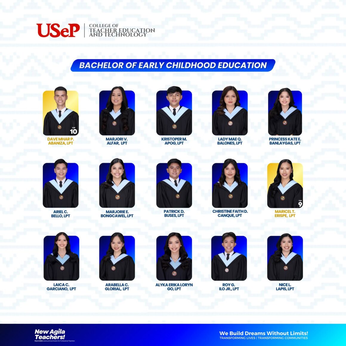 Newly Agila Teachers (March 2026 Licensure Examinations for Professional Teachers)
