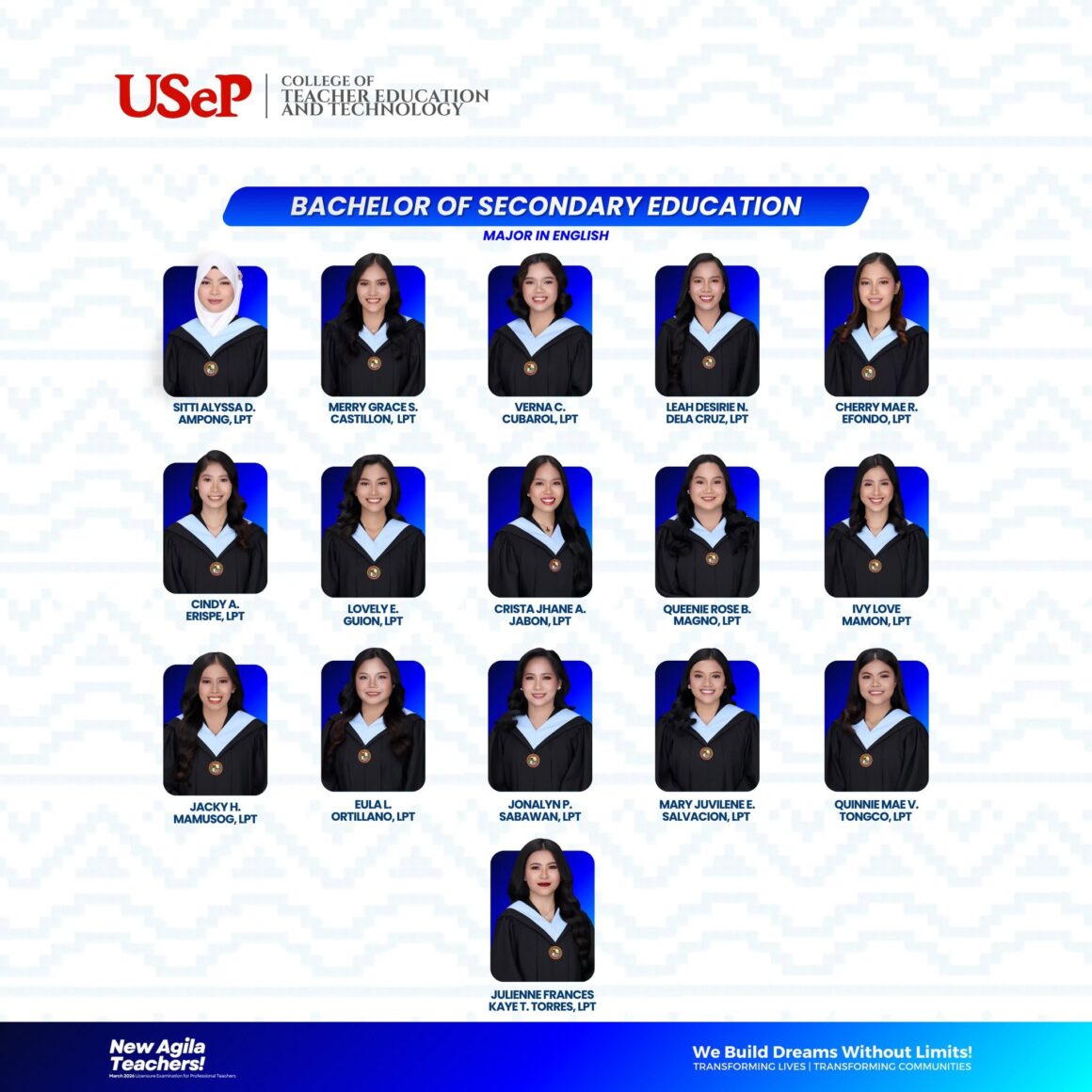 Newly Agila Teachers (March 2026 Licensure Examinations for Professional Teachers)