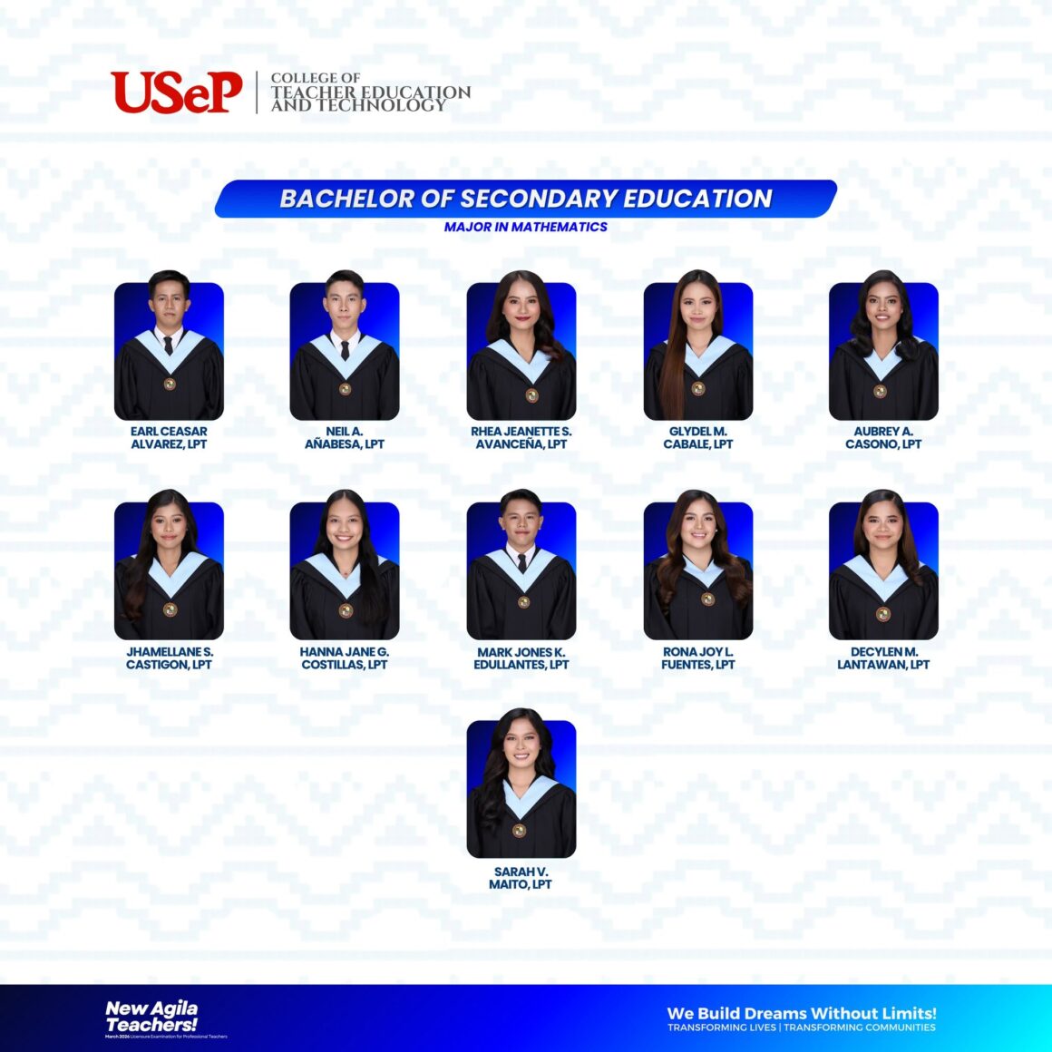 Newly Agila Teachers (March 2026 Licensure Examinations for Professional Teachers)
