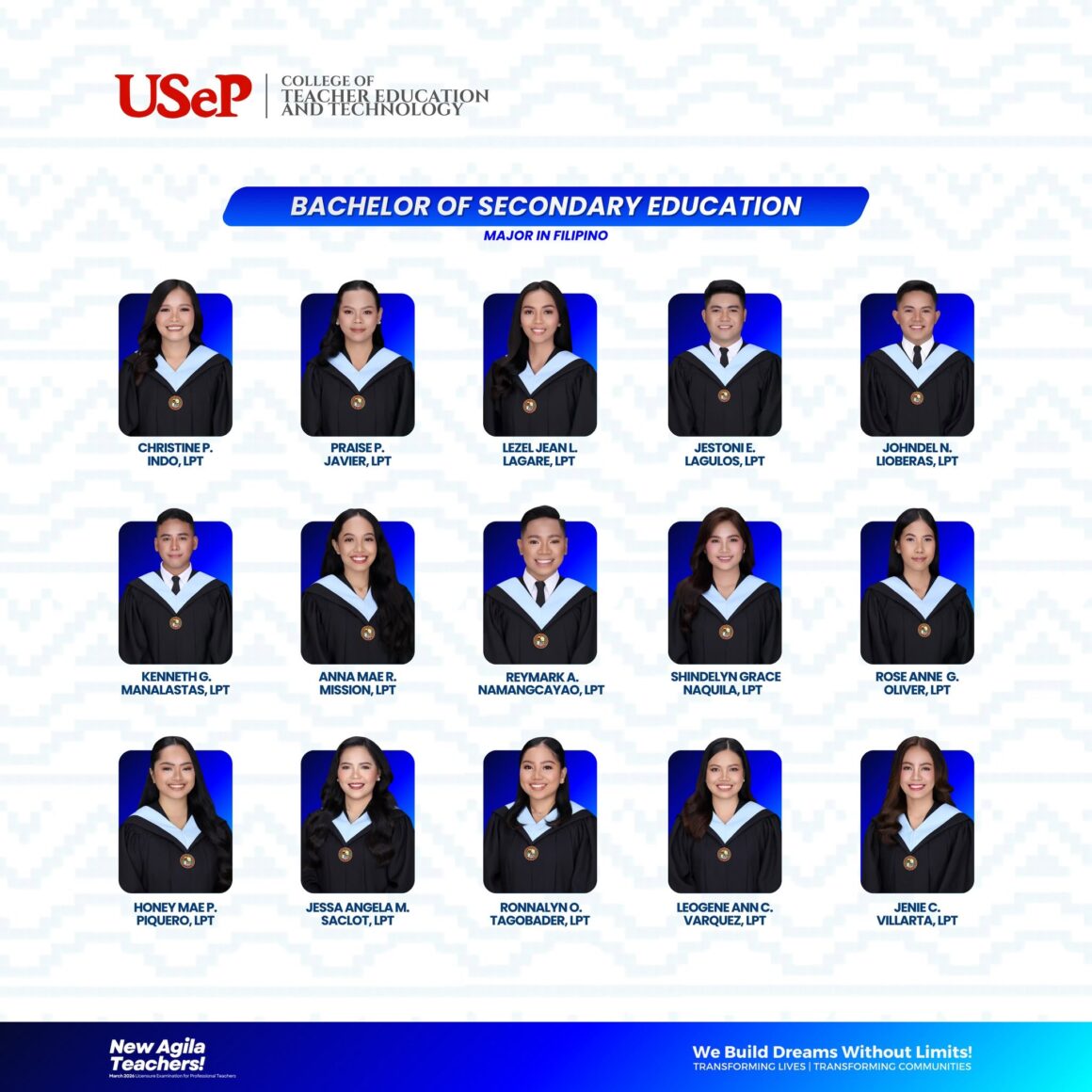Newly Agila Teachers (March 2026 Licensure Examinations for Professional Teachers)