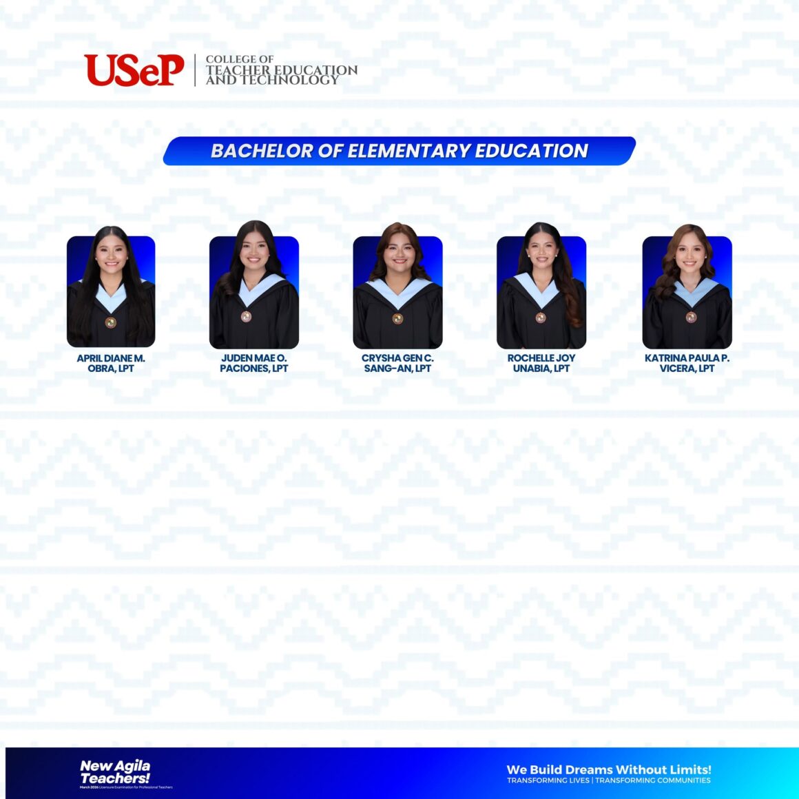 Newly Agila Teachers (March 2026 Licensure Examinations for Professional Teachers)