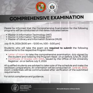 6 Comprehensive Examination Advisory
