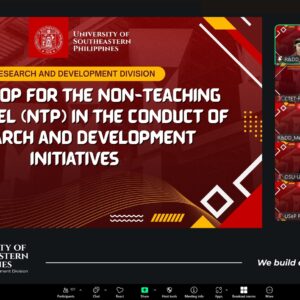 [𝗥&𝗗 𝗛𝗜𝗚𝗛𝗟𝗜𝗚𝗛𝗧] USeP strengthens its research culture through a workshop empowering non-teaching personnel in the conduct of R&D initiatives