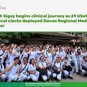 Batch Sigay begins clinical journey as 69 USeP SoM medical clerks deployed Davao Regional Medical Center