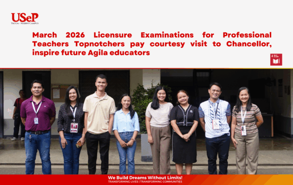 TMC Article Banner (1) March 2026 Licensure Examinations for Professional Teachers Topnotchers pay courtesy visit to Chancellor, inspire future Agila educators