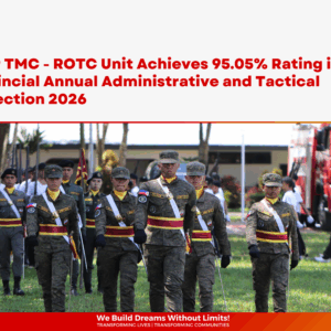 TMC Article Banner USeP TMC – ROTC Unit Achieves 95.05% Rating in Provincial Annual Administrative and Tactical Inspection 2026