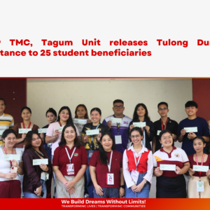 TMC Article Banner USeP TMC, Tagum Unit releases Tulong Dunong assistance to 25 student beneficiaries