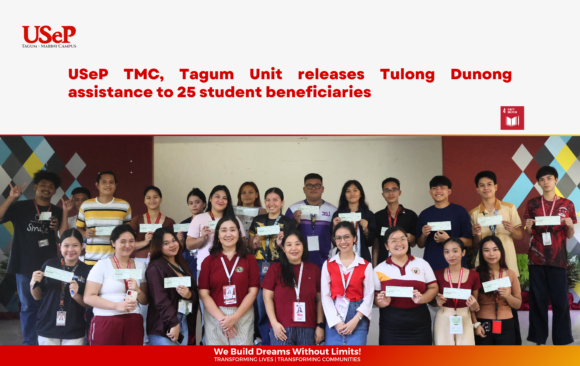 TMC Article Banner USeP TMC, Tagum Unit releases Tulong Dunong assistance to 25 student beneficiaries