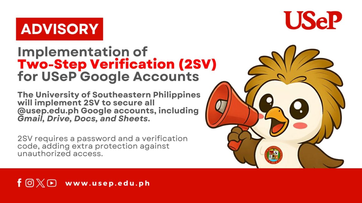 ADVISORY-3-2048x1152 ADVISORY| Implementation of Two-Step Verification (2SV) for USeP Google Accounts