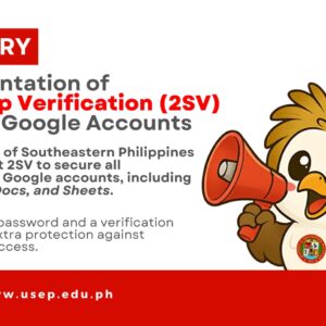 ADVISORY-3-2048x1152 ADVISORY| Implementation of Two-Step Verification (2SV) for USeP Google Accounts