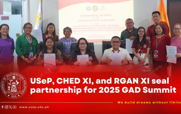 TopnotcherArticle-Banner-22 USeP, CHED XI, and RGAN XI seal partnership for 2025 GAD Summit