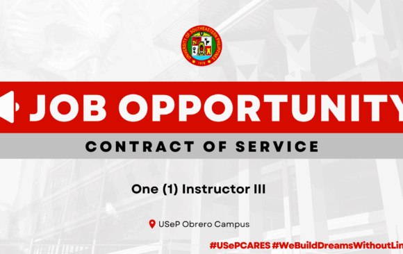 USeP Job Hiring! USeP is in need of one (1) teaching personnel for the College of Education – Obrero Campus