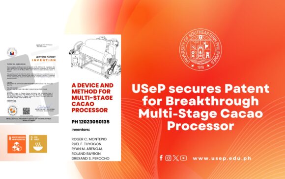 TopnotcherArticle-Banner USeP secures Patent for Breakthrough Multi-Stage Cacao Processor