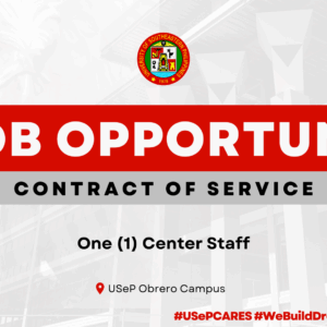 USeP Job Hiring! USeP is in need of one (1) non-teaching personnel for the College of Information and Computing – Obrero Campus