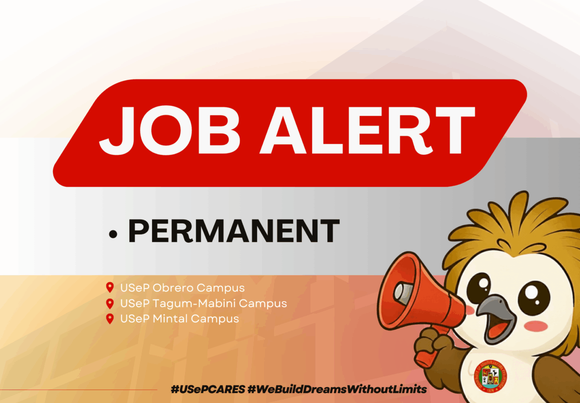 USeP Job Hiring! USeP is in need of twenty-three (23) non-teaching personnel for the Obrero, Mintal, and Tagum-Mabini Campuses