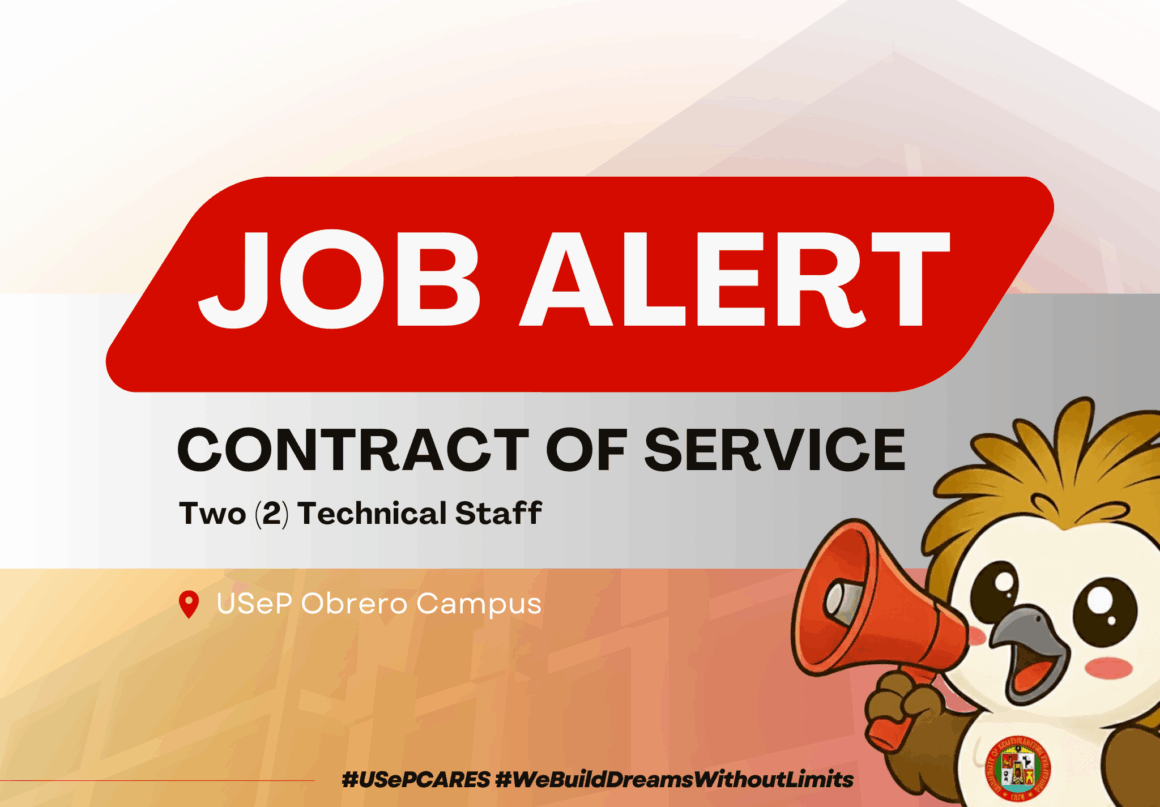 USeP Job Hiring! USeP is in need of two (2) non-teaching personnel for the Office of the University Registrar – Obrero Campus