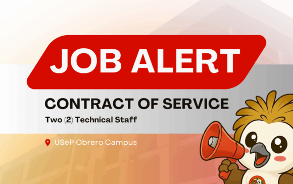 USeP Job Hiring! USeP is in need of two (2) non-teaching personnel for the Office of the University Registrar – Obrero Campus
