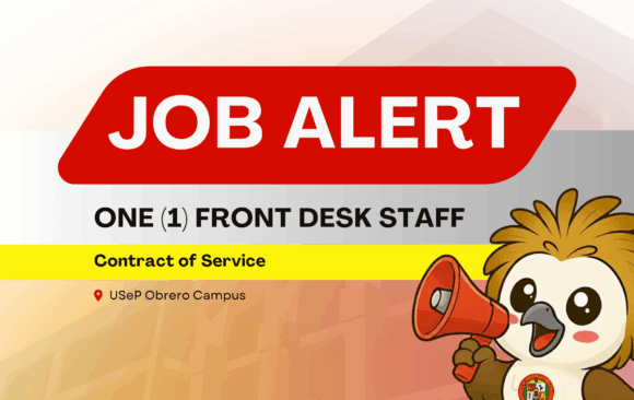 USeP Job Hiring! USeP is in need of one (1) non-teaching personnel for USeP Resource Management Division/ University Hotel – Obrero Campus