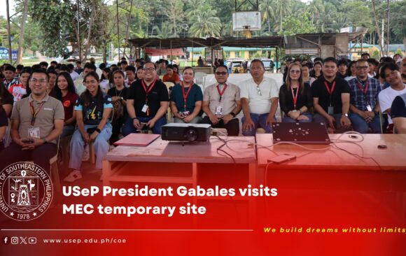 [President in Action] USeP President Gabales visits MEC temporary site