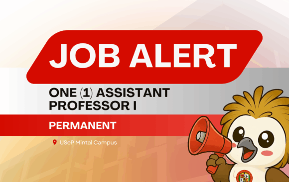 USeP Job Hiring! USeP is in need of one (1) teaching personnel for USeP College of Development Management (CDM), Mintal Campus