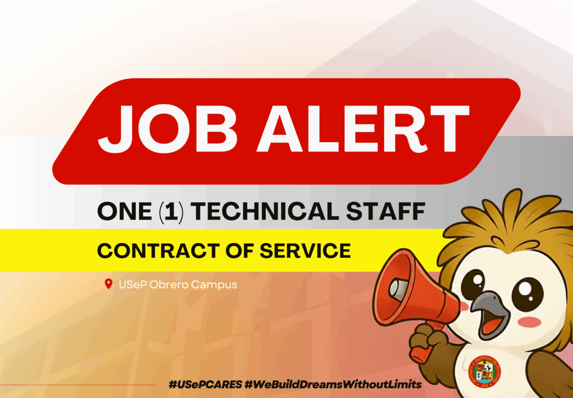 USeP Job Hiring! USeP is in need of one (1) non-teaching personnel for USeP College of Engineering (CoE), Obrero Campus