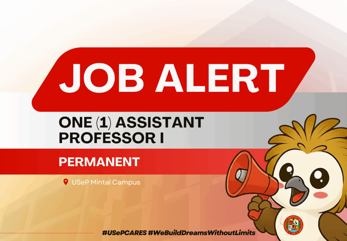 USeP Job Hiring! USeP is in need of one (1) teaching personnel for USeP Mintal Campus