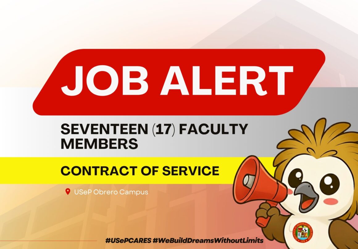 USeP Job Hiring! USeP is in need of 17 teaching personnel for USeP College of Arts and Sciences, Obrero Campus