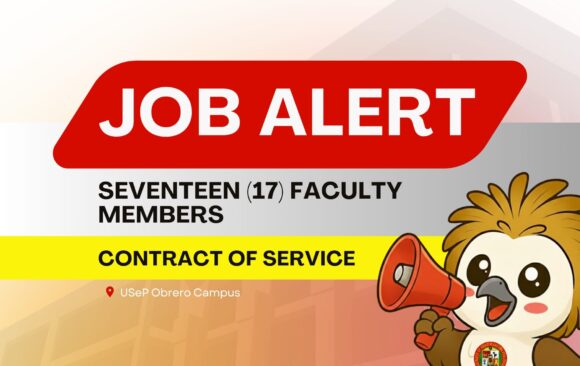 USeP Job Hiring! USeP is in need of 17 teaching personnel for USeP College of Arts and Sciences, Obrero Campus