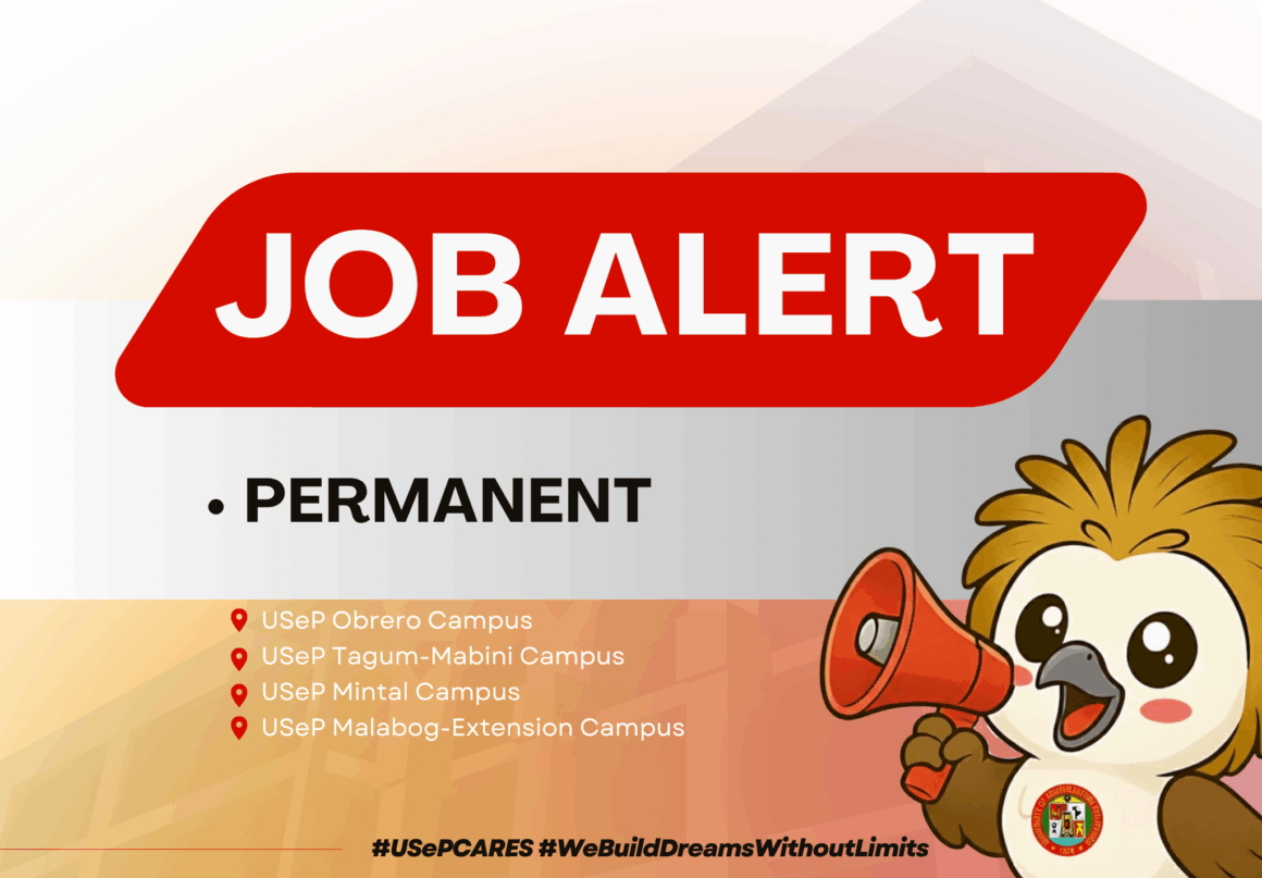 USeP Job Hiring! USeP is in need of forty-nine (49) non-teaching personnel for USeP Obrero, Mintal, Tagum-Mabini, and Malabog Extension Campuses