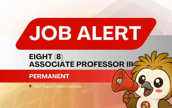 USeP Job Hiring! USeP is in need of eight (8) teaching personnel for USeP School of Medicine (SoM), Tagum-Mabini Campus