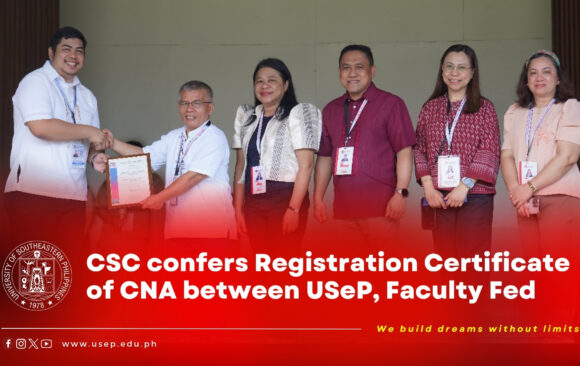 TopnotcherArticle-Banner-12 CSC confers Registration Certificate of CNA between USeP, Faculty Fed