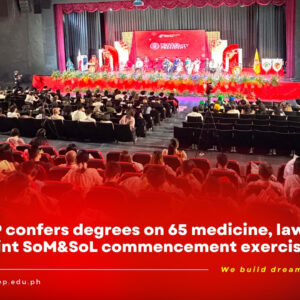 TopnotcherArticle-Banner-15 USeP confers degrees on 65 medicine, law students at joint SoM&SoL commencement exercises