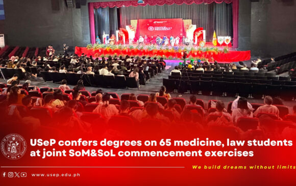 TopnotcherArticle-Banner-15 USeP confers degrees on 65 medicine, law students at joint SoM&SoL commencement exercises